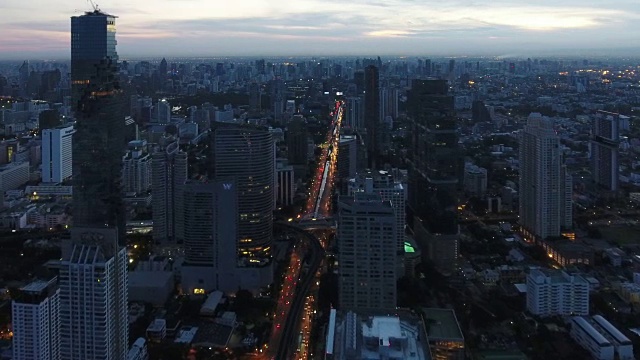 4k分辨率曼谷城市景观ariel上午的视图视频下载