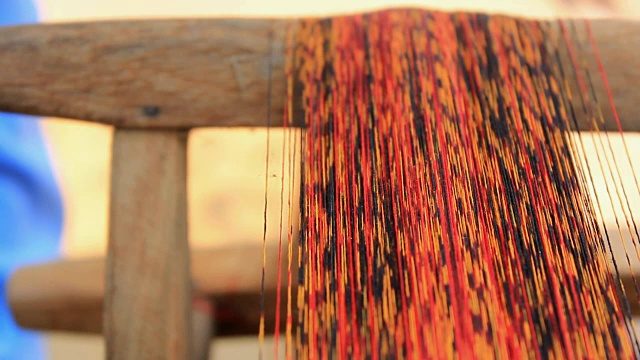 泰国丝织工艺视频素材