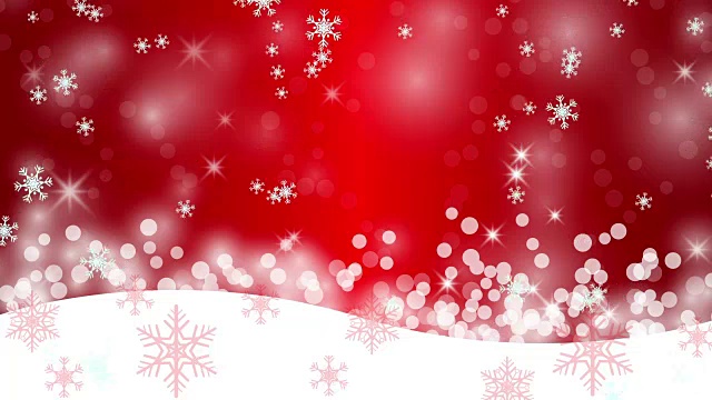 冬天的背景与雪花，抽象的圣诞背景。视频下载