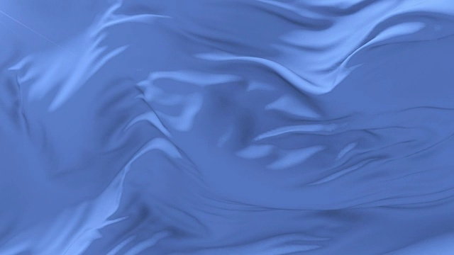淡蓝色的布或丝绸旗帜在风中缓慢地飘扬视频素材