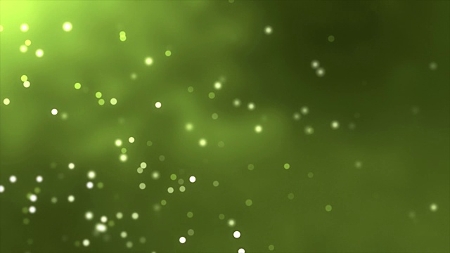4K绿色粒子背景可循环视频素材