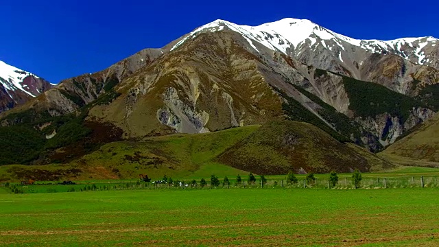 新西兰的南阿尔卑斯山视频素材