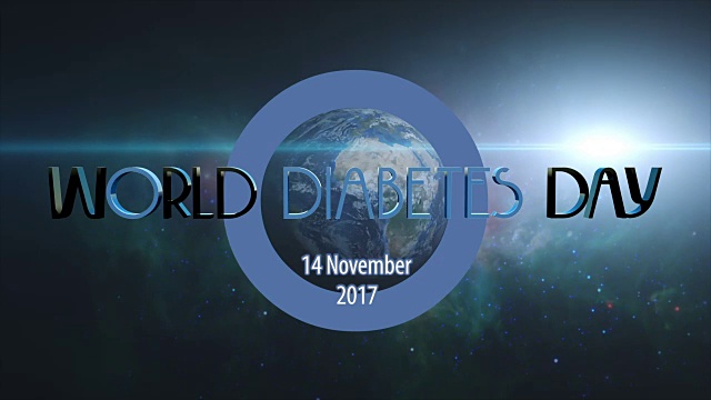 11月14日世界糖尿病日标志和标题动画视频下载