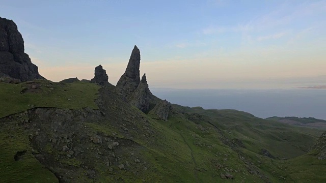 苏格兰老人湖的鸟瞰图视频素材