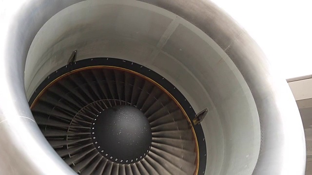 飞机的涡轮特写视频下载
