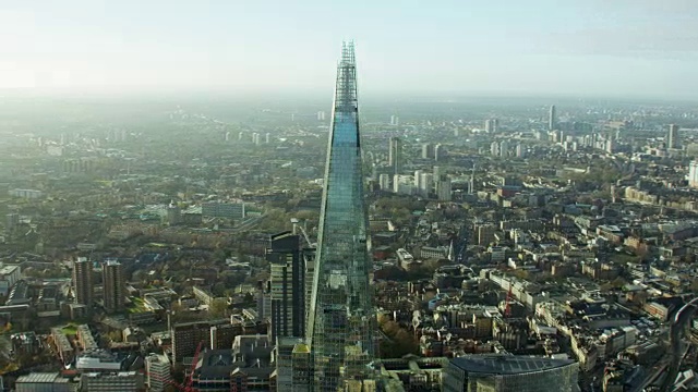 伦敦碎片大厦鸟瞰图视频下载
