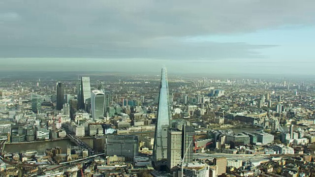 伦敦碎片大厦鸟瞰图视频下载