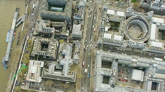 英国首都伦敦的鸟瞰图视频下载