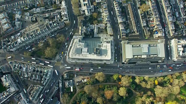 英国伦敦白金汉宫鸟瞰图视频素材