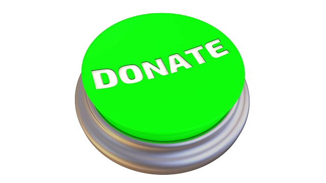按钮与“捐赠”的行动视频下载