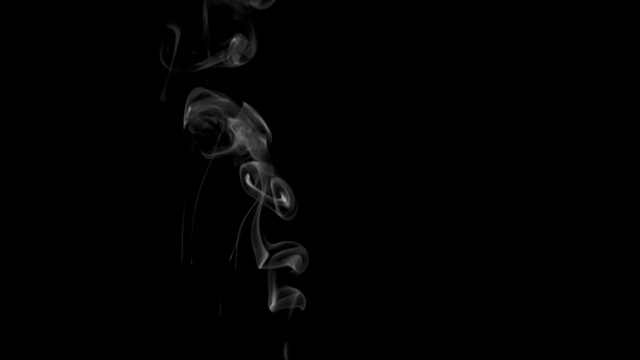 卷曲的香烟烟雾环视频素材