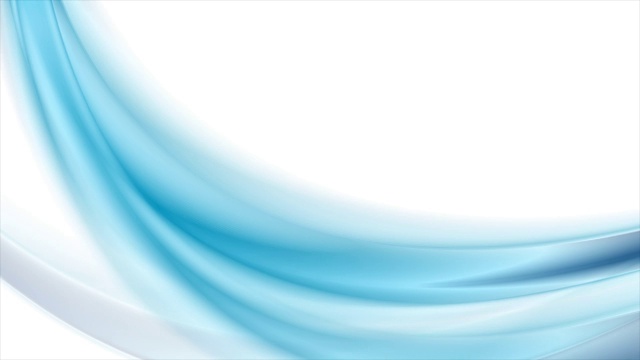 亮蓝色抽象流动动态波浪运动设计视频素材