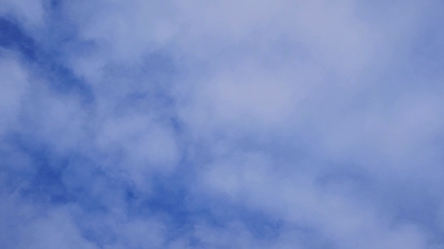平移拍摄的蓝天和云视频素材