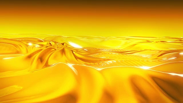 抽象的波浪黄色背景视频素材
