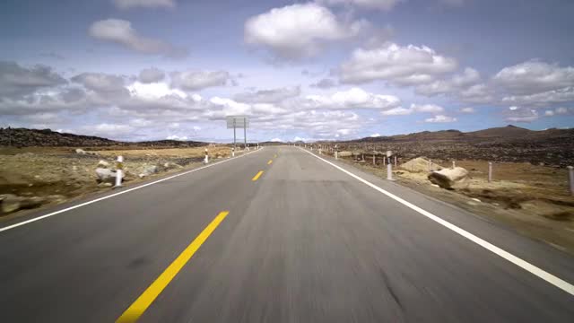 WS POV在高速公路上行驶/中国四川视频下载