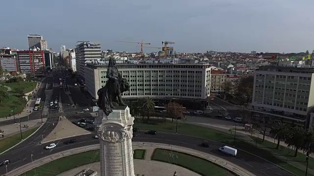 葡萄牙里斯本庞巴尔广场视频素材
