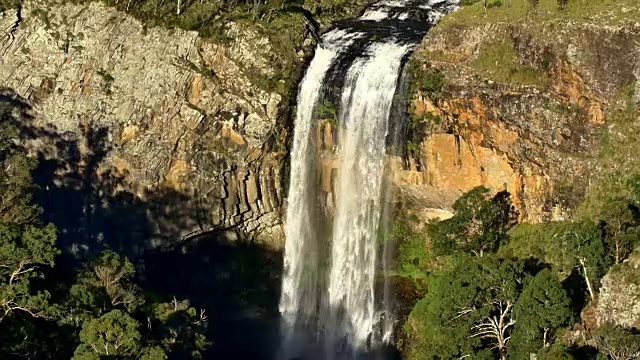 埃博尔瀑布，新南威尔士州，澳大利亚视频素材