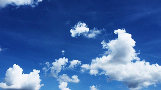蓝天中的云视频素材
