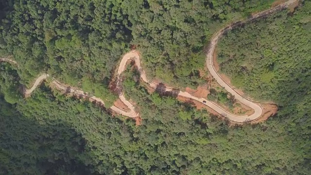 泰国公路的俯视图。视频素材