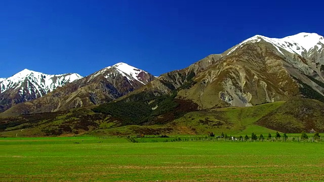 新西兰的南阿尔卑斯山视频素材