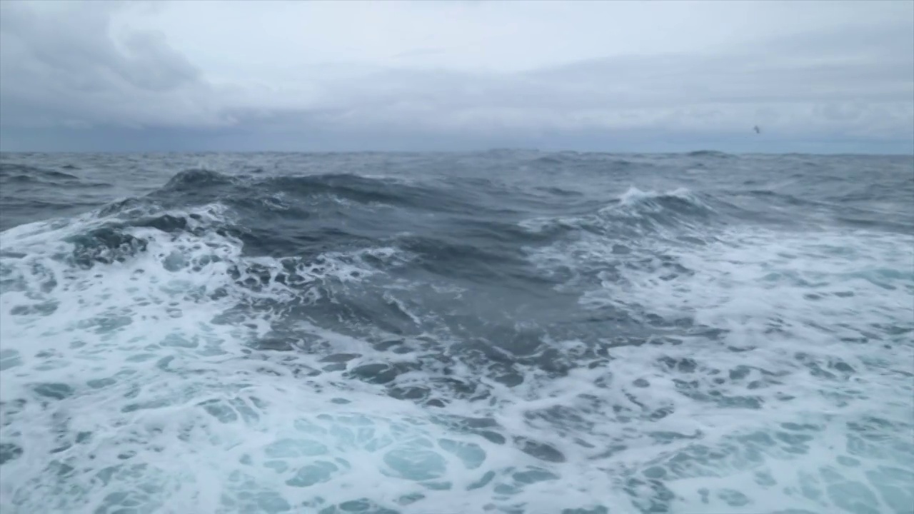 暴风雨,舷窗,海洋,窗户视频素材