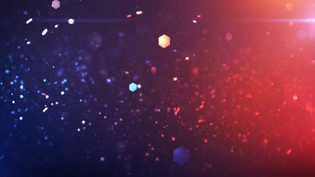 4k散焦粒子背景(红色，蓝色)-循环视频下载