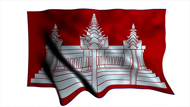 柬埔寨国旗视频素材