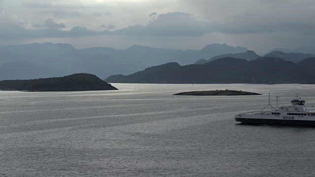 斯塔万格附近的峡湾，罗加兰，挪威，斯堪的纳维亚，欧洲视频下载