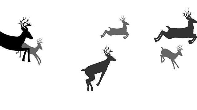 鹿跳动画循环视频下载