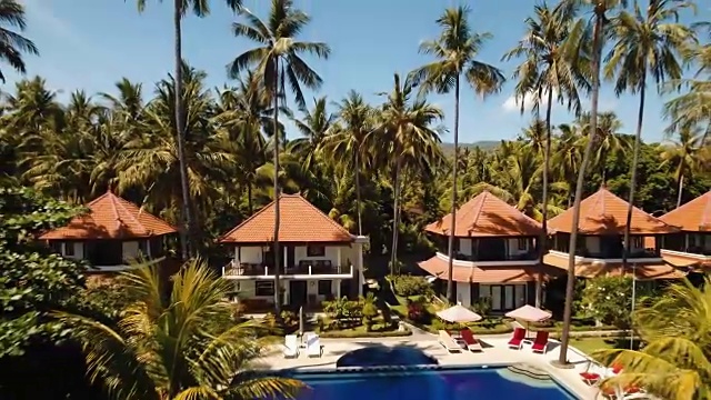 巴厘岛海边带游泳池的酒店视频下载