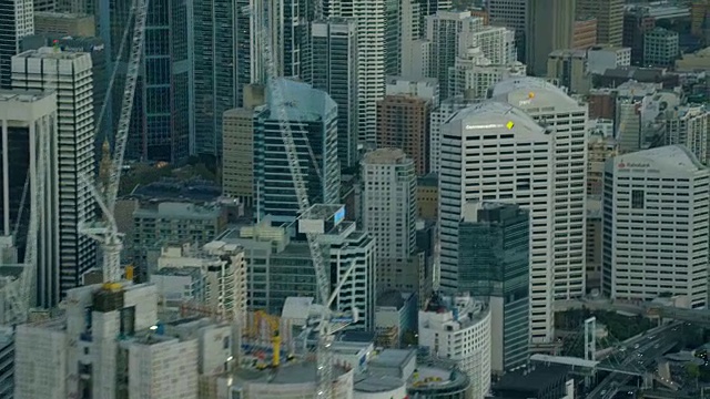 鸟瞰图的城市建筑市中心悉尼澳大利亚视频下载
