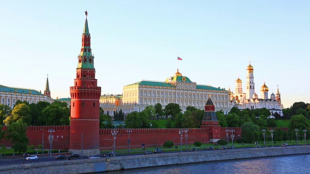克里姆林宫，莫斯科，俄罗斯视频素材