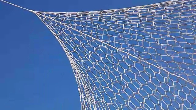 足球打在蓝球网上视频下载