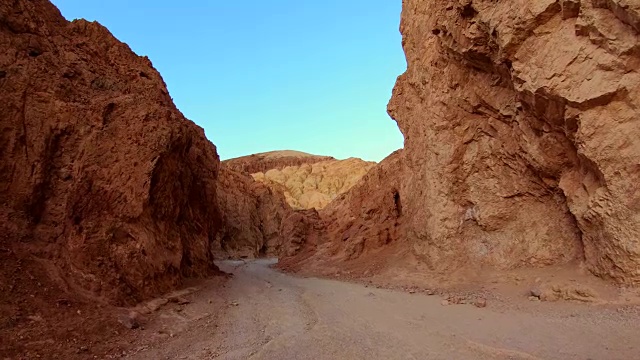 美丽的加州死亡谷黄金峡谷视频素材
