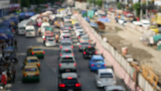 曼谷的交通状况视频素材