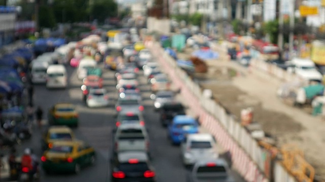 曼谷的交通状况视频素材