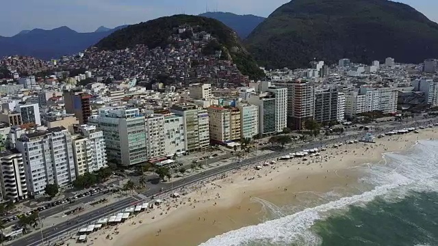 科帕卡巴纳海滩，巴西里约热内卢视频下载
