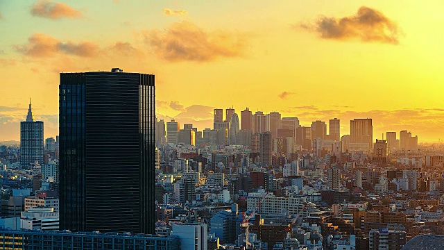 4K时间流逝，日本东京花旗城视频素材