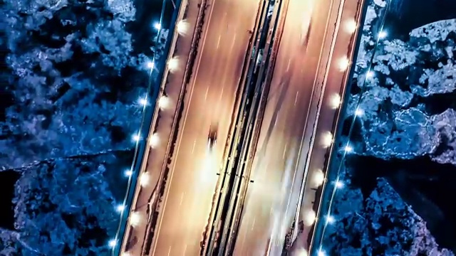 明尼阿波利斯空中时光流逝-亨内平桥和市中心视频素材