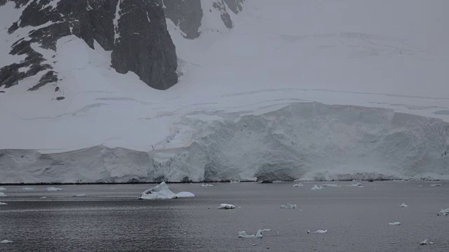 南极勒梅尔海峡细节冰。mov视频素材