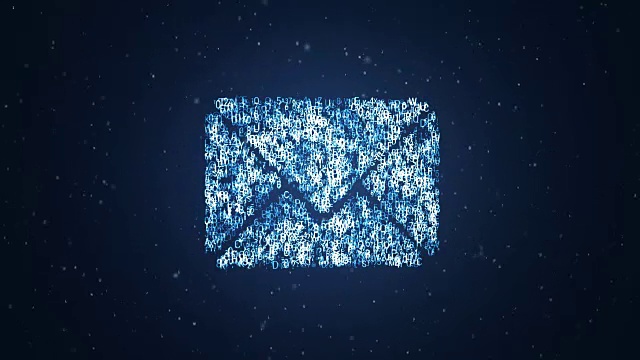 邮件图标从字母表的字母出现视频下载