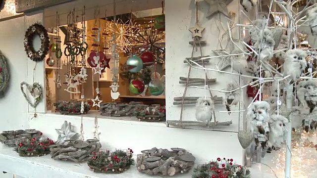 圣诞节MARKETS-Snowflake装饰视频素材