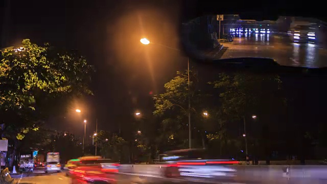 高速公路上交通的时间间隔视频素材