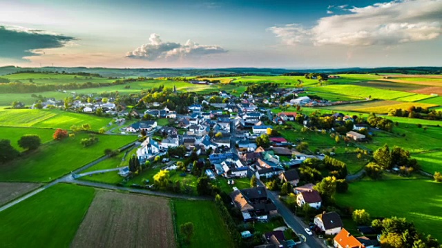 德国村庄的天线视频素材