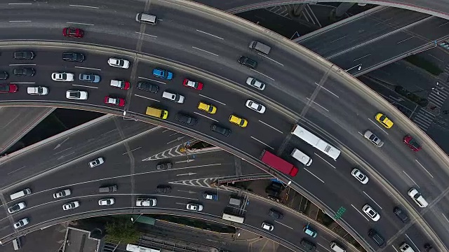 南浦大桥架空公路交汇处视频素材