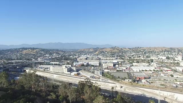 洛杉矶林肯高地社区鸟瞰图视频素材