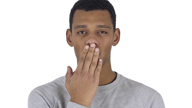美国黑人男子的飞吻手势，爱视频下载