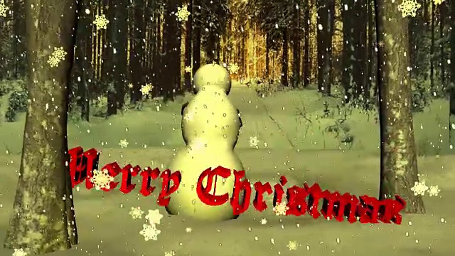 小路上的雪人——圣诞快乐视频下载