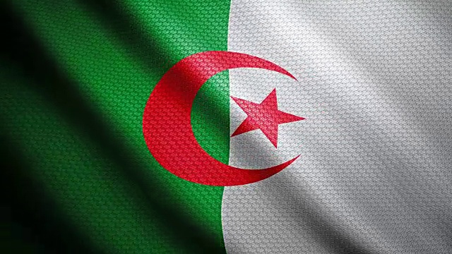 阿尔及利亚国旗4 k视频下载