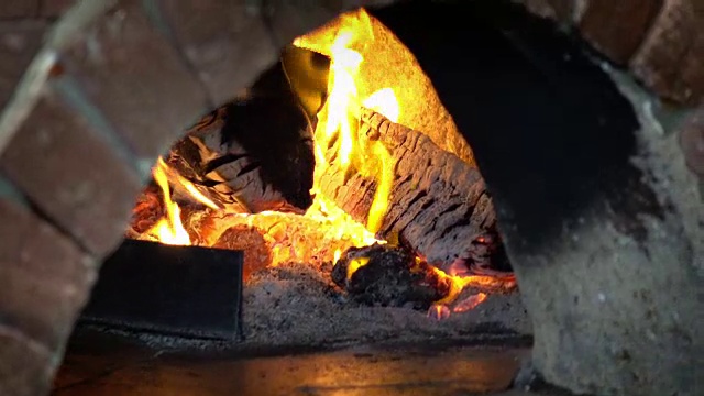 4k的披萨烤箱视频视频素材